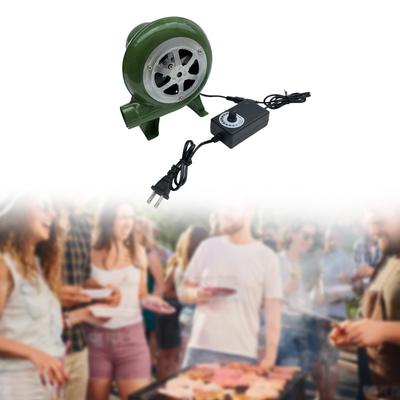 Электрический вентилятор для барбекю, штепсельная вилка 110 В, портативный, с адаптером скорости для кузницы Blacksmith Forge