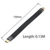 xiwai Male to Male USB4 40Gbps 100W 8K Flat Slim FPC Data Cable for Laptop Mobile 13cm Type-C USB-C & Phone,