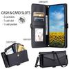 Чехол-кошелек для Samsung Galaxy A17 A37 A57 A06 A16 A26 A36 A56 A15 A35 A55 A14 A34 A54 A13 A33 A53 A52 A72 Кожаный чехол с ремешком
