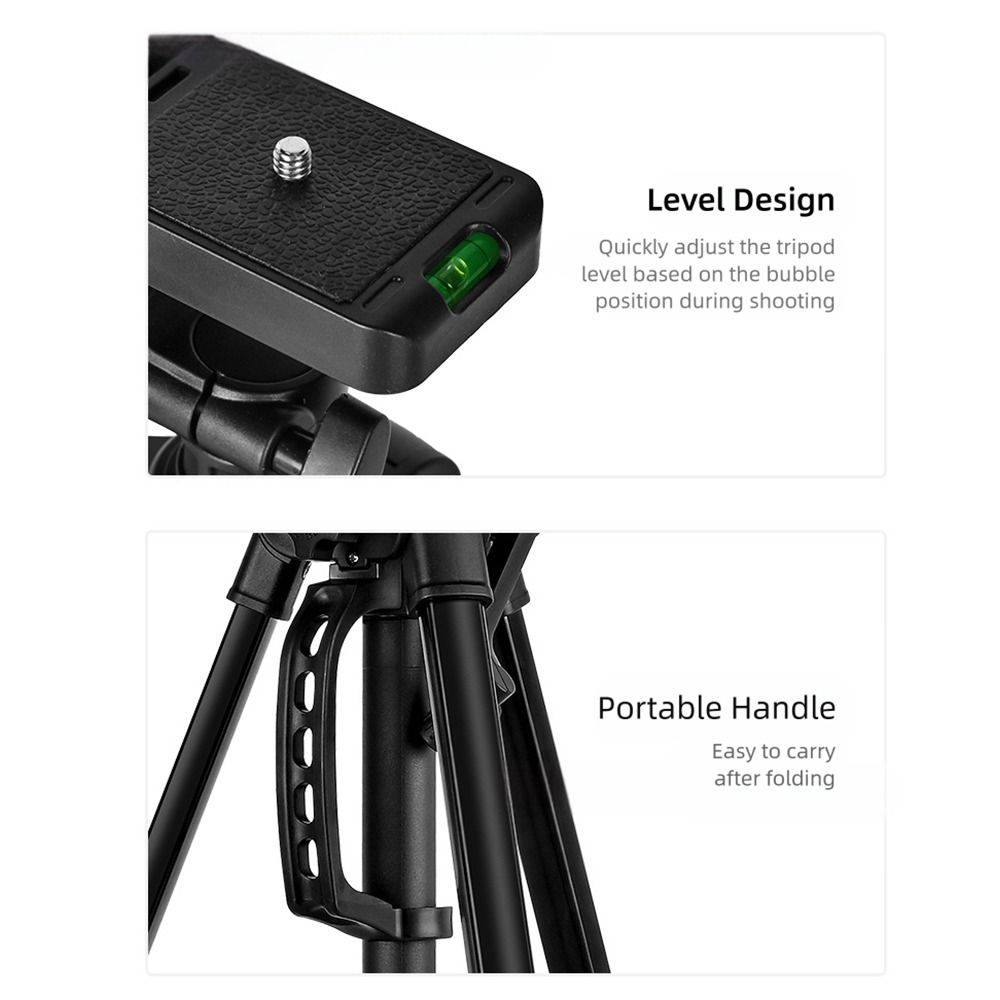 3366 Camera Tripod Multi-function Black Phone Live Broadcast Tripod Flexible Platform Portable Handle Video Recording Tripod