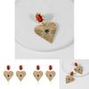 Fashionable Heart Shaped Alloy Stud Earrings For Women Ideal For Urban Style