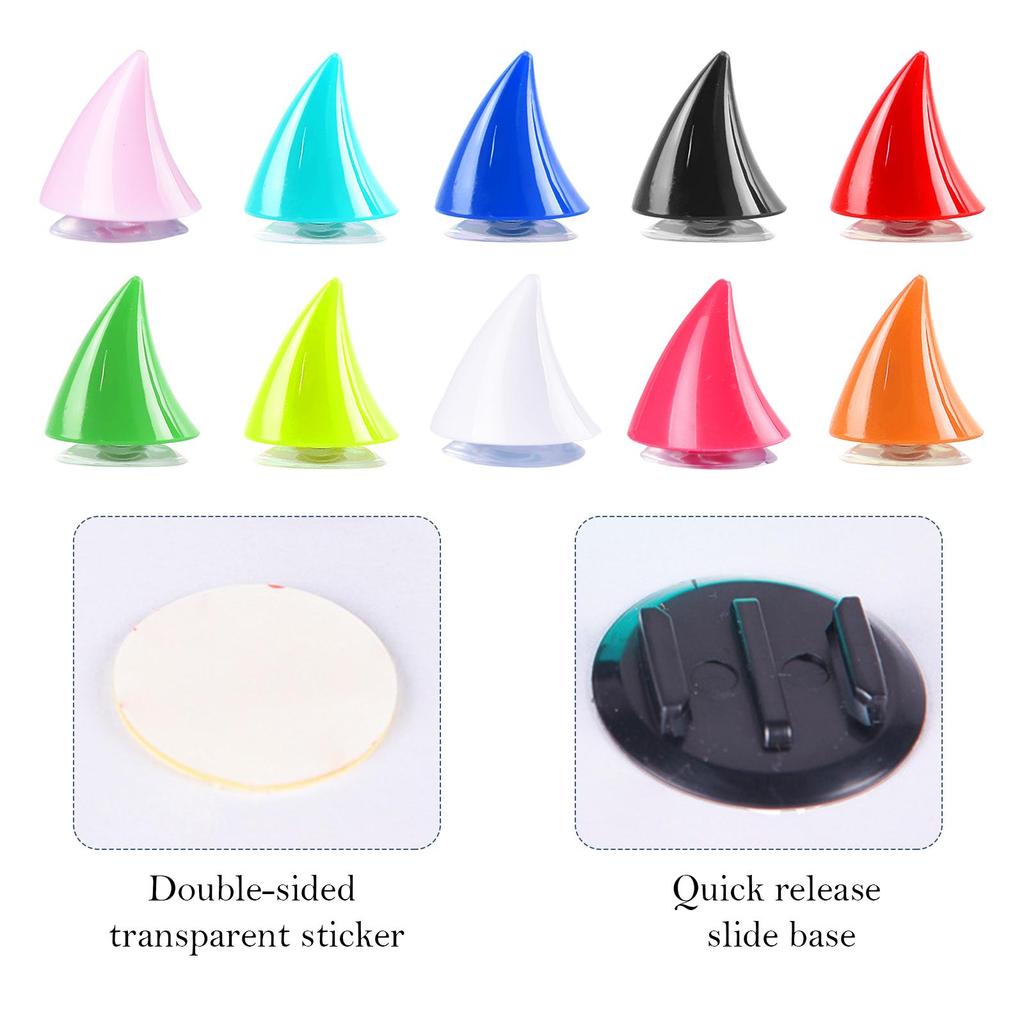 Мотоциклетный шлем Крутые рога дьявола Присоска Украшение мотоциклетного шлема Наклейки для электромобиля Аксессуары для шлема