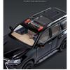 1/18 Lexus LX570 SUV Sport Toy Car Diecast Metal Model Miniature Pull Back Sound Light Doors Openable Collection Gift for Kids