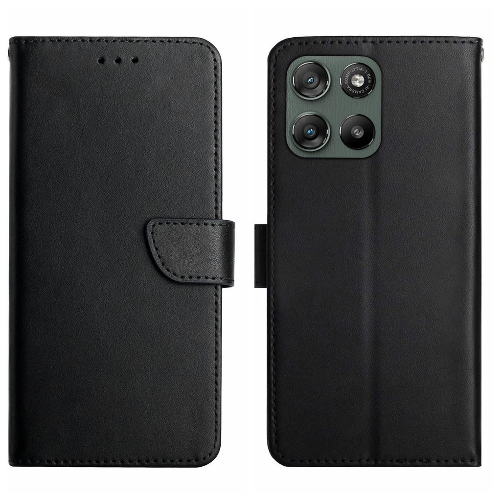 For Motorola Moto G67 Power 5G Case Genuine Cow Leather Phone Cover Nappa Texture