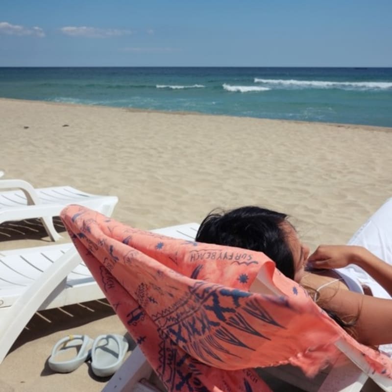 МЭТТ И МЕЛ [Парео] Серфи пляж - Розовый