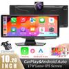10.26 Inch Car DVR Wireless Carplay&Android Auto IPS Screen Front Camera 170°View Angel BT/FM/AUX