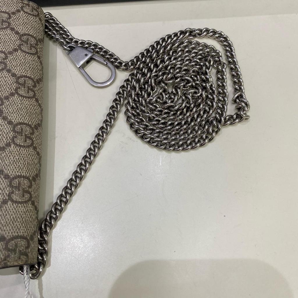 [Pre-Owned] Gucci Dionysus GG Supreme Super Mini Bag 'Beige' - Very Good #1WYLF81