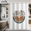 Bathroom Thickened Waterproof Curtain Mildew Proof Shower Curtain Shower Partition Curtain Shower Curtain Bathroom Curtain Free Perforation