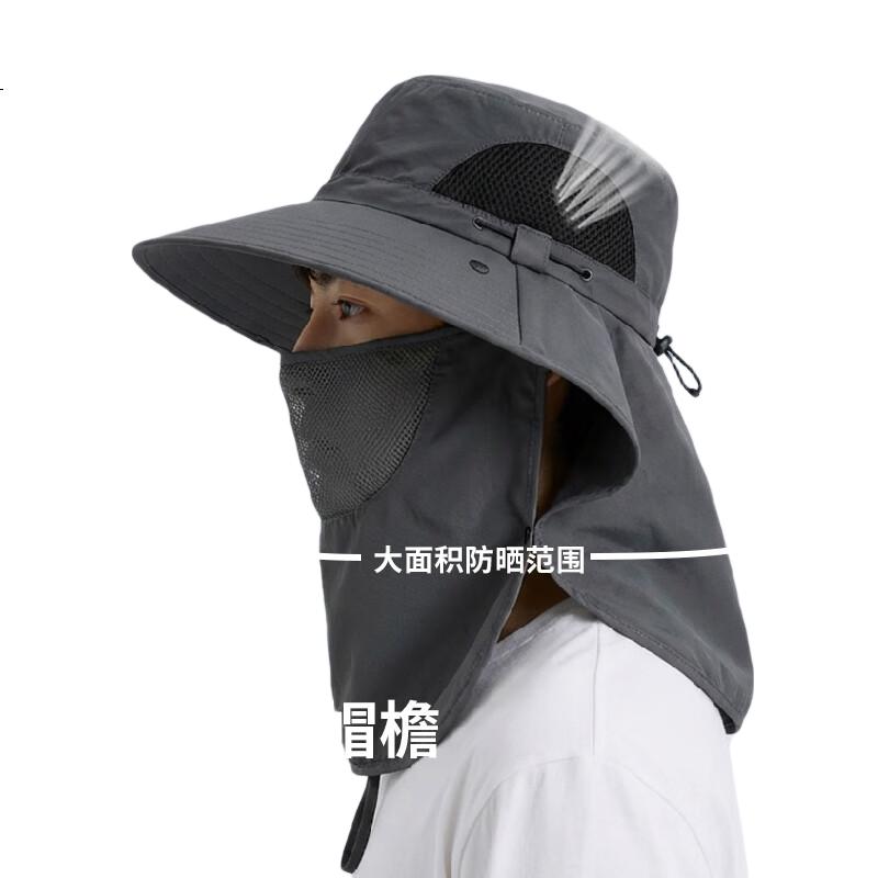 CARTELO Men's Sun Protection Hat UV Protection Outdoor Fishing Bucket Hat Summer Face Cover Sun Hat