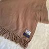 Used Acne Studios scarf virgin wool brown