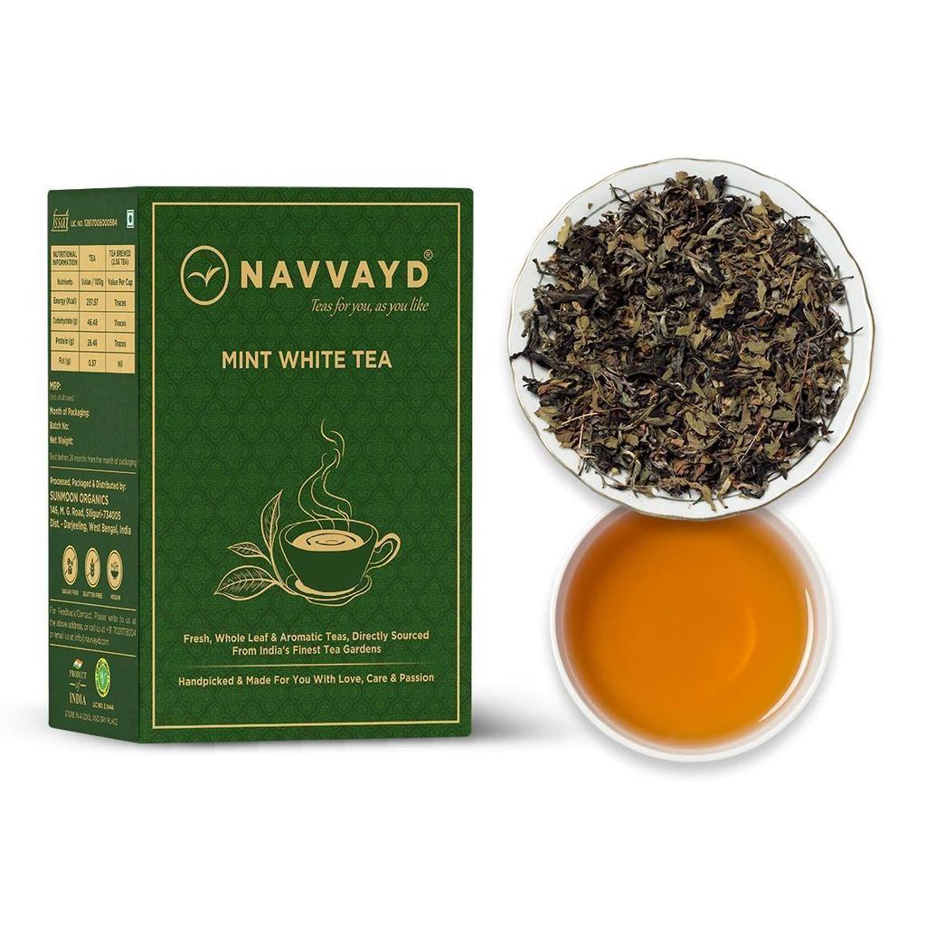 White Tea with Mint (100 G), Mint White Tea Navvayd