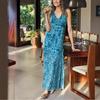 Bohemian Sleeveless Patchwork Women's Vacation Dress