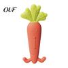 Baby Gum Massage Tool Silicone Carrot Teether, Food-Grade BPA-Free Chew Toy for 3-6 BPA Free Teething Months, Soothing Massager, Boil-Safe Infant