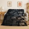Retro Cobblestone Road Stone Pebbles Flannel Blanket Soft Throw Blanket for Bedroom Living Room Bed Travel Camping Picnic Nap