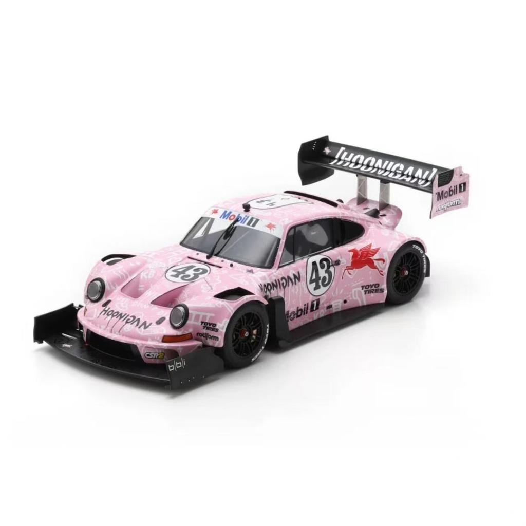 AABKQ1 Sparky 1:64 Porsche 911 Pink Flying Pig Livery 2022 Pikes Peak 43 Racing Car Alloy Car Model
