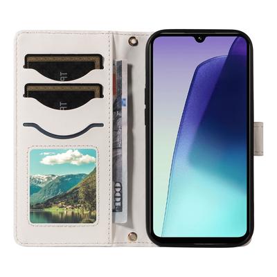 Для Xiaomi Poco C75 4G/Redmi 14R 5G/14C 4G Чехол-кошелек Ромбовидный кожаный чехол для телефона с плечевым ремнем, ремешком на запястье