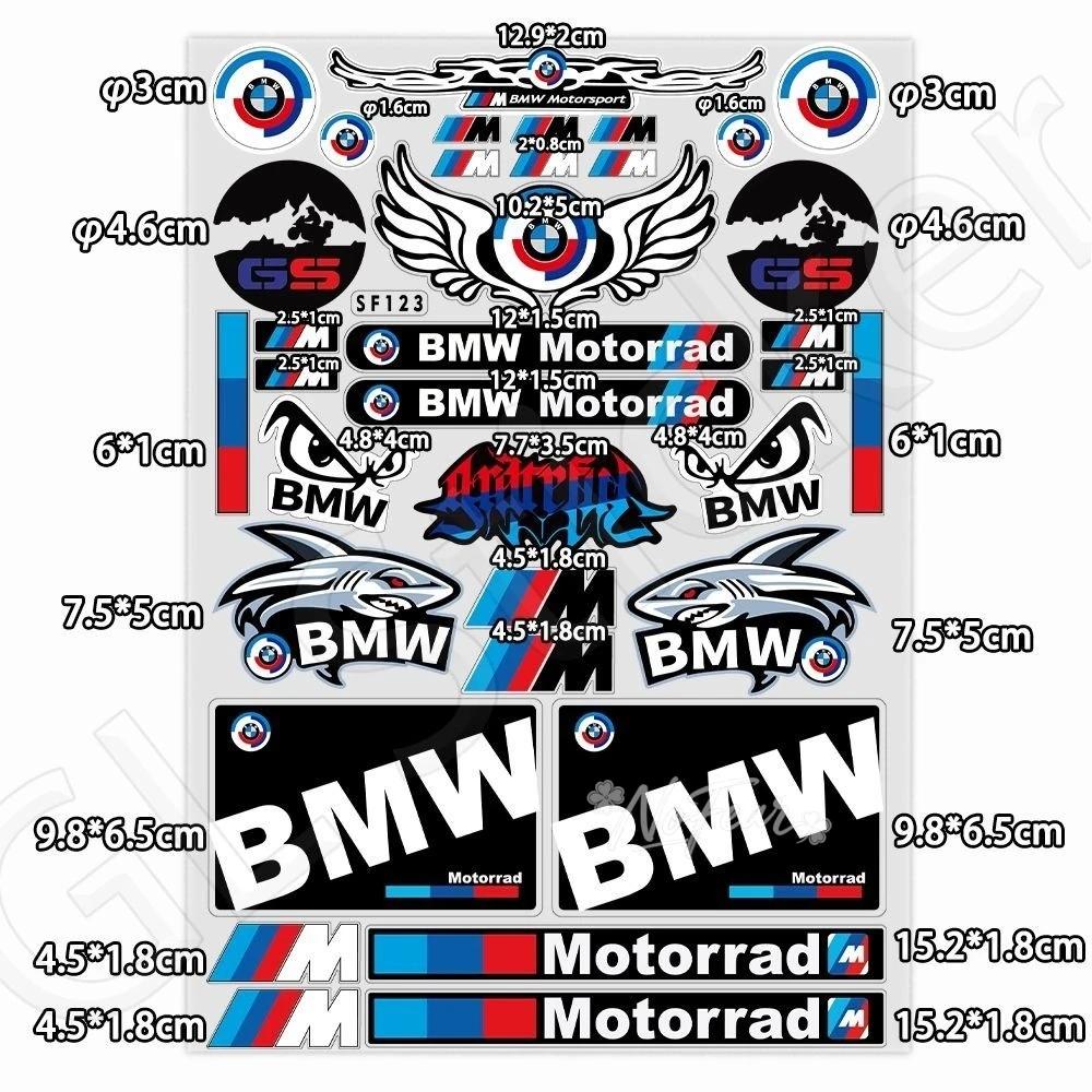 Fashion Motorcycle Helmet Decals with BMW Logo Decoration Sticker For BMW E36 E46 E53 E90 E60 E61 E93 E87 X1 X3 X5 F30 F20 G30 AS5