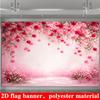 1Pcs Romantic Flower Wall Red Roses Pink Floral Decoration Background Wedding Backdrop Decorations For Photo Studio Booth Party