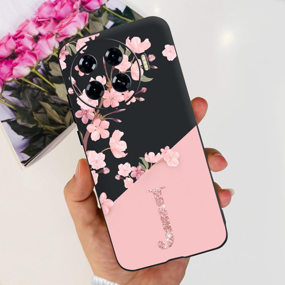 Чехол для Spark 20 Pro+ Мягкий Силиконовый Задний Чехол для Телефона Tecno Spark 20 Pro Plus KJ7 Чехол с Инициалами Буквенный Рисунок Funda Прозрачный