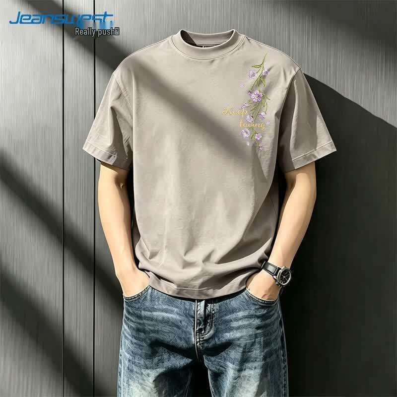 Мужская летняя хлопковая футболка свободного кроя Jeanswest