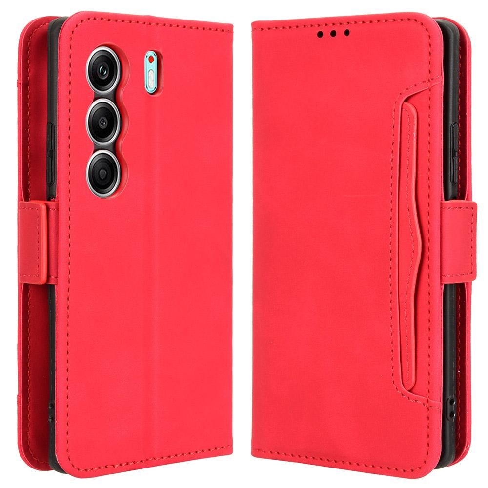 Для TECNO Camon 40 4G CM5 Кожаный чехол Обложка-кошелек для телефона с несколькими слотами для карт