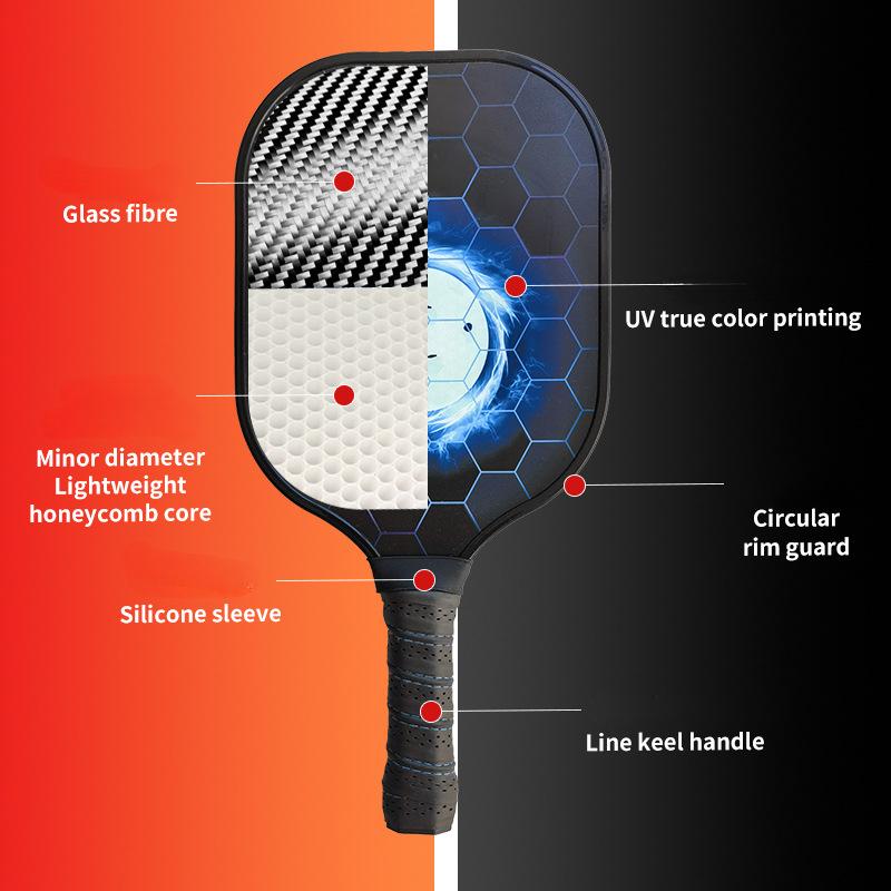Набор пиклбольных бит из стекловолокна, высококачественная ракетка для пика