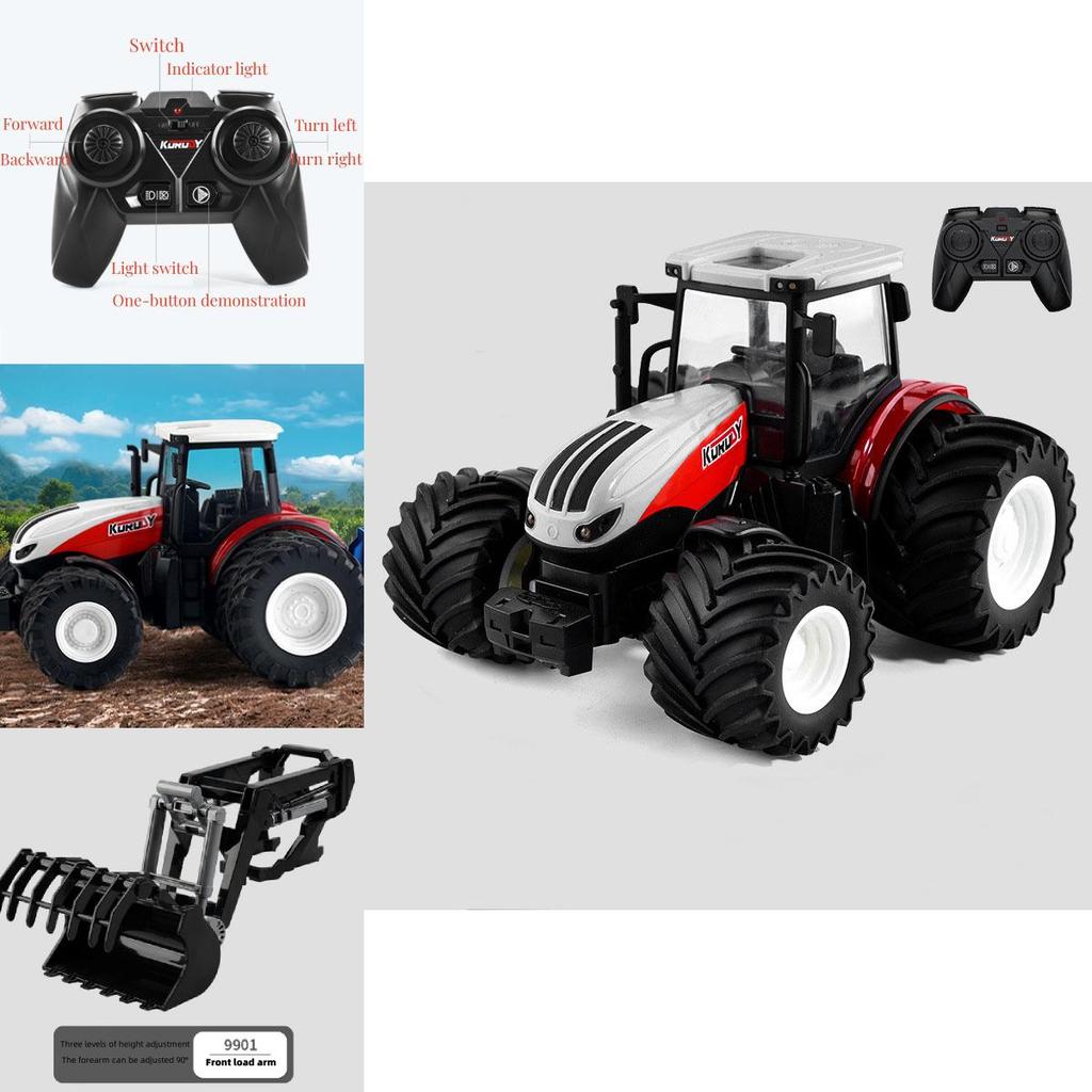 2.4g Сплав Rc Фермерский Инженерный Трактор Игрушка Для Детей 4-6 Лет