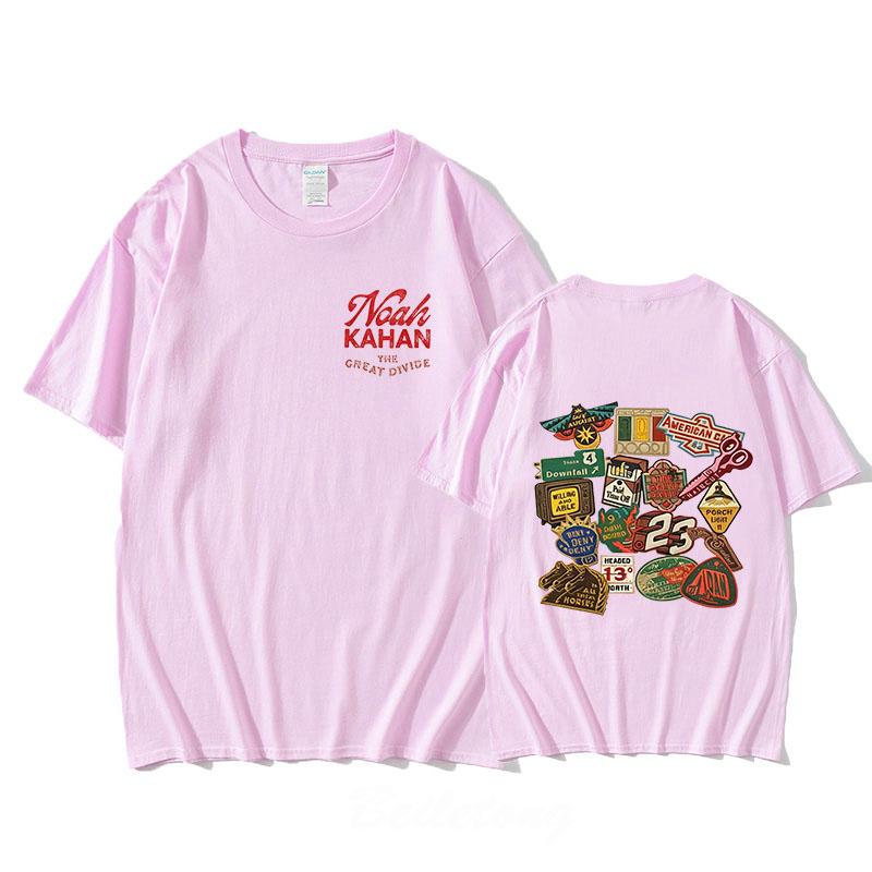 100% Хлопок Футболка Noah Kahan Streetwear Короткий Рукав Круглый Вырез Футболки Женские Мужские Повседневная Мода Графическая Печать Топы Лето