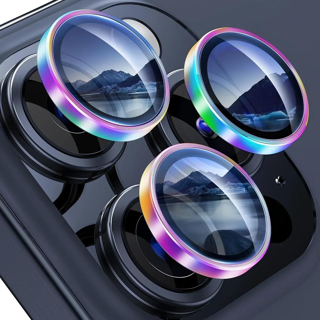 1 комплект Цветной Защитный Чехол для Объектива Камеры Для IPhone 15 Pro Max 14 Plus 13 12 Pro Max Пленка для Камеры Закаленное Стекло Многоцветный Защитный