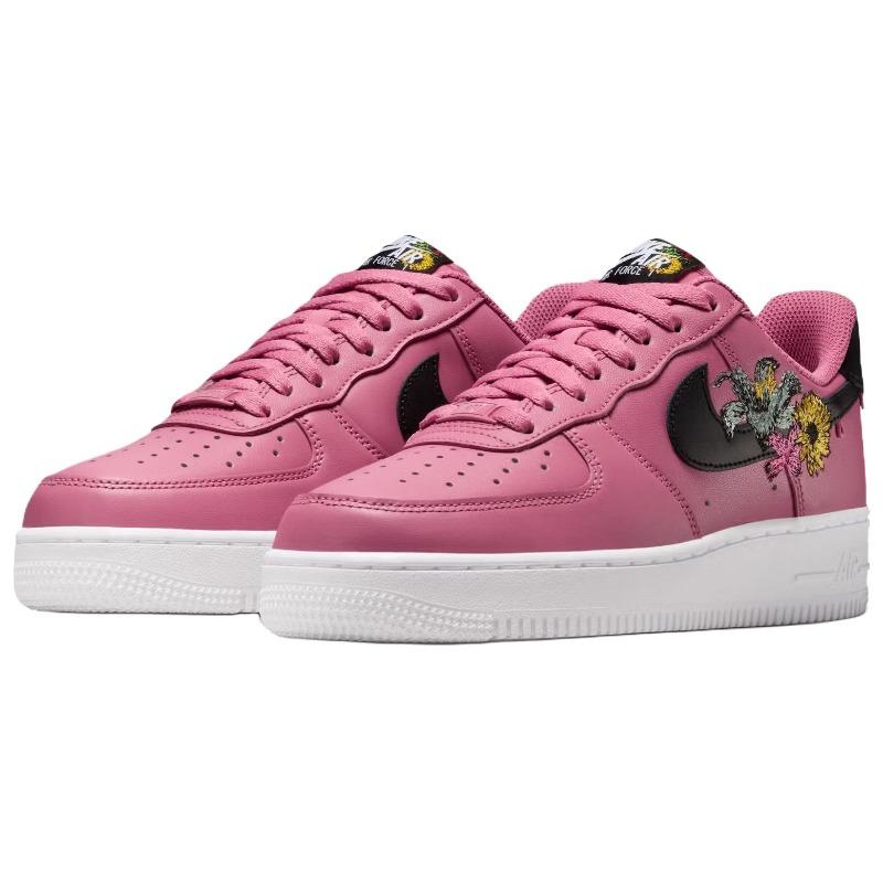 Nike Air Force 1 Now Accepting All Flowers Women's Sneakers Pink Black IB6644-600