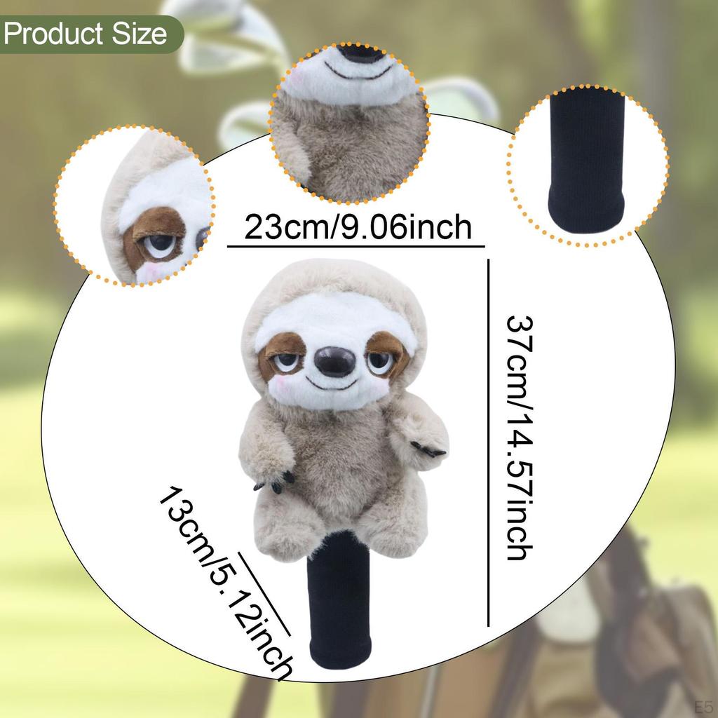 Фервей Вуд Головной чехол для клюшки для гольфа Забавный головной чехол Плюшевое животное Подарок гольфисту Новинка Мягкий