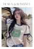 Printed short-sleeved T-shirt for women