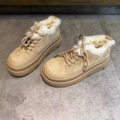 Зимняя женская обувь, новые хлопковые женские кроссовки на платформе, повседневные ботильоны на шнуровке, для бега для женщин, теплые зимние ботинки Botas De Mujer