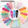 New Girls Trendy Hair Clips Cute Colorful Waterdrop Shape Hairpins Sweet Hair Accessories Kids Barrettes Slid Clip Fashion