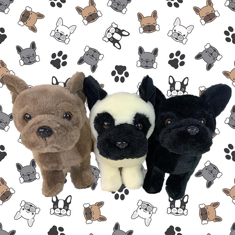 Милая плюшевая игрушка Бультерьер для детей Мягкая и приятная на ощупь Чучело животного Кукла-питомец В наличии)