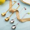 Creative Fruit Pendant Coffee Spoons Afternoon Teaspoon Mixinag Stirring Spoon Dessert Spoon Table Decor Party Gift Kitchen Tool
