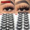 Wispies Fluffy Eye Makeup Tools Lash Extension 3D Mink Hair False Eyelashes Full Volume Thick