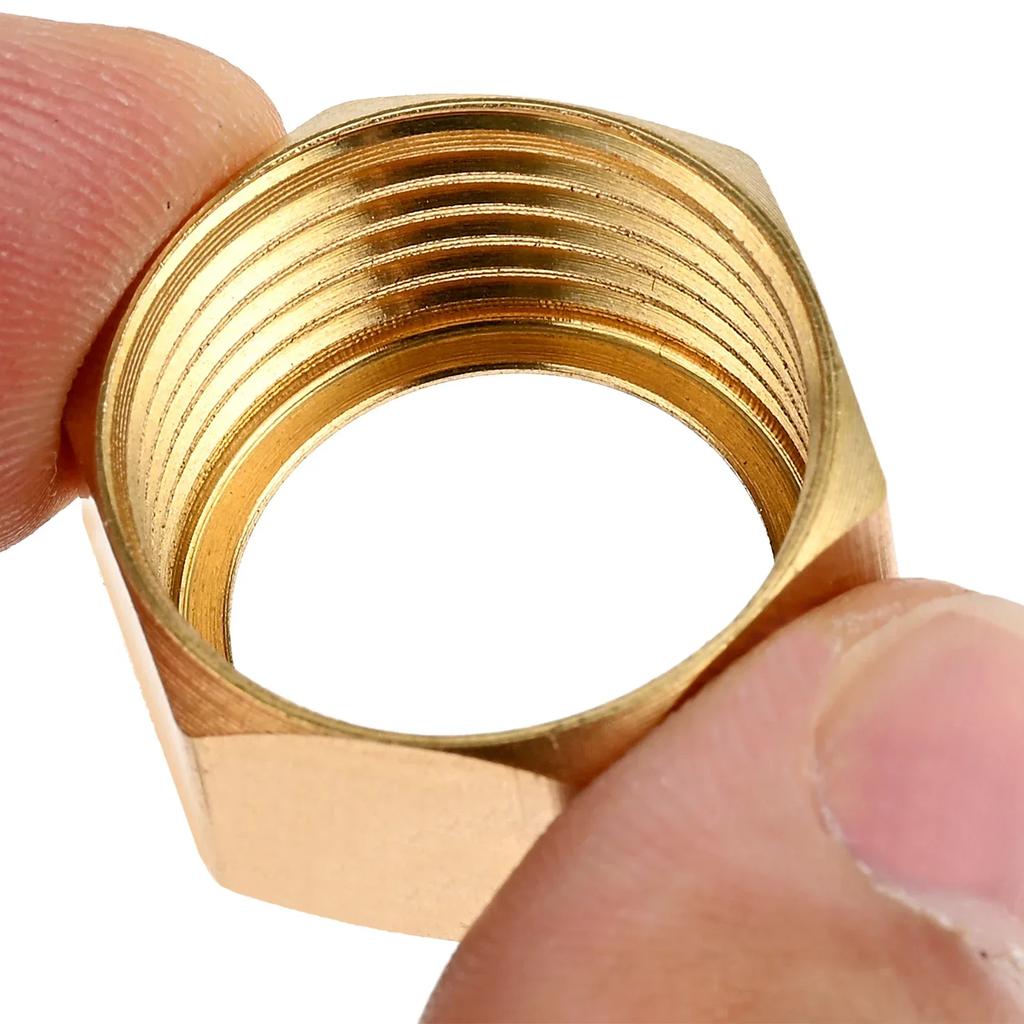 1Pc Brand New Shower Hose Nut Connector Connection Water Inlet Pipe Interface Nut Nozzle Connector Screw Parts Accessories