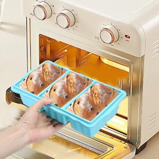 Силиконовый поднос для заморозки с крышкой, 3-секционная силиконовая форма для заморозки супов, соусов, кубиков льда без бисфенола А