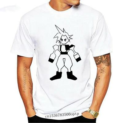 Новая футболка Final Fantasy VII Retro Cloud ( Тактика Зодиак Мир Viii Ix X Xv ) Модный стиль#Цвет