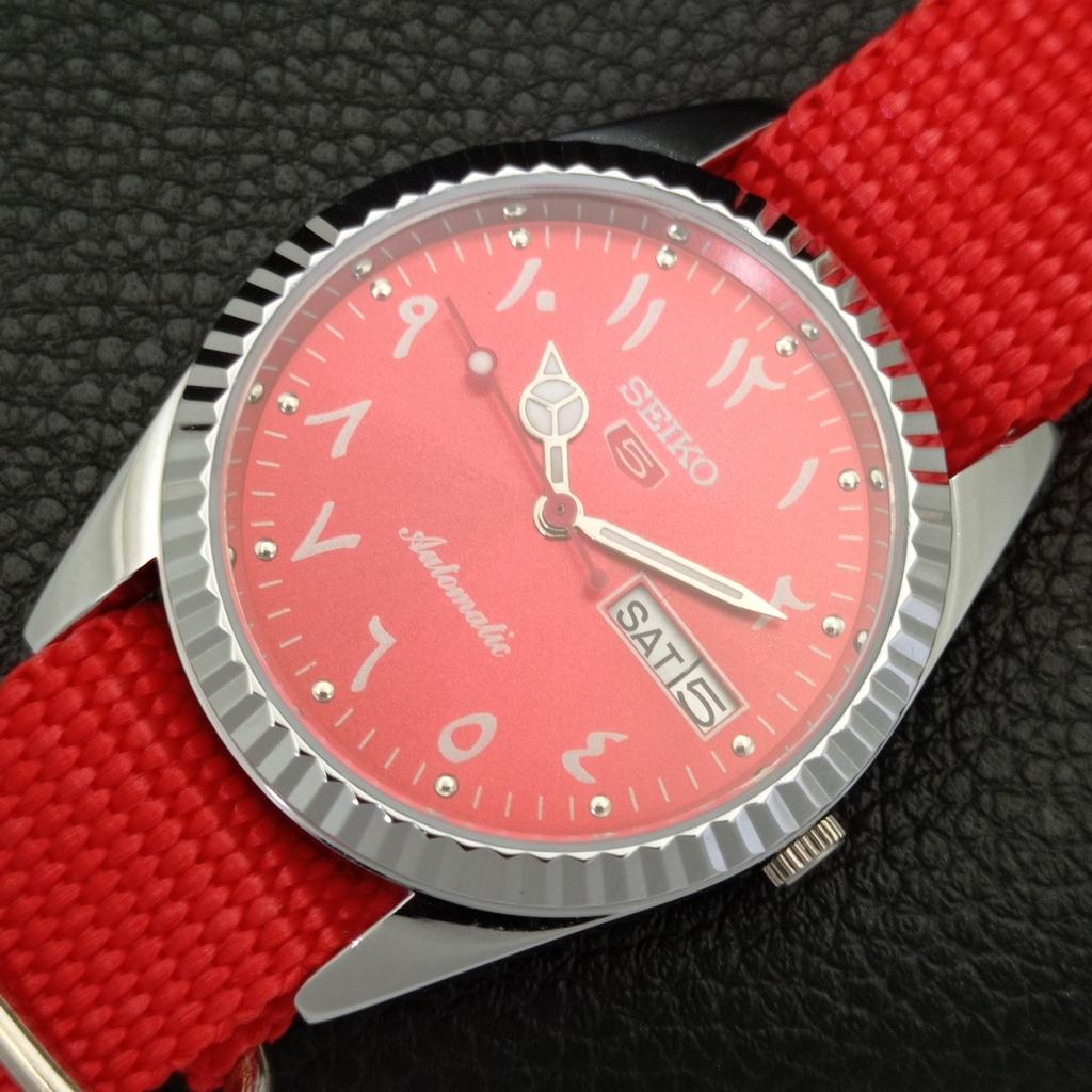 AUTOMATIC VINTAGE REFURBISHED SEIKO 5 JAPAN 6309A MENS ARABIC WATCH a441494-5