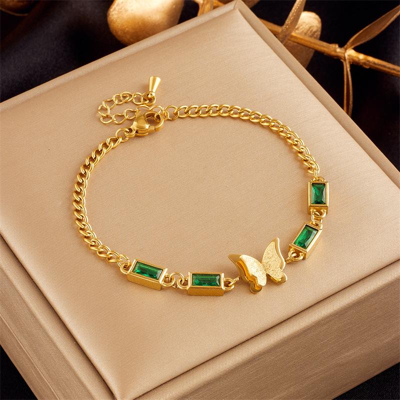New Arrival Trendy Luxury Stainless Steel Bracelet High Quality Gold Waterproof Stainless Steel Bangles