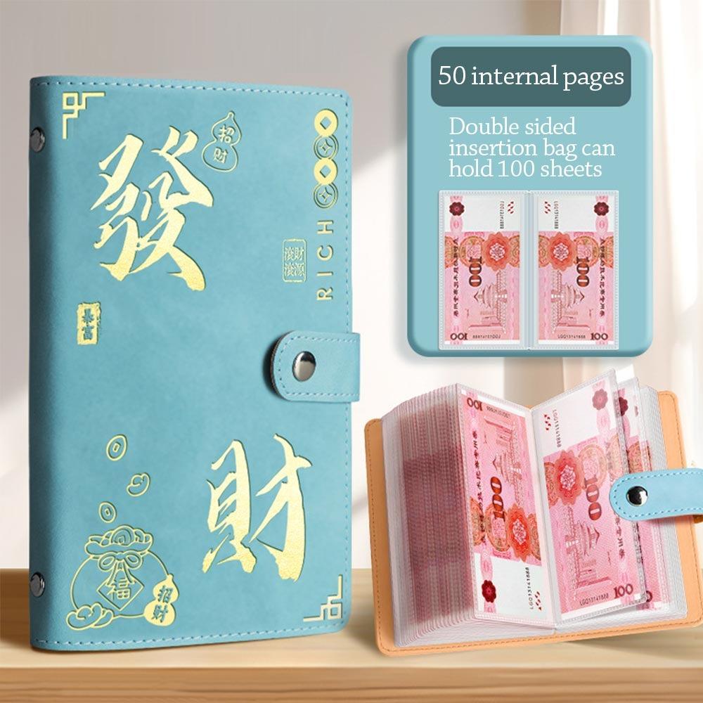 PU Mini Binder Экономия Вызов Разбогатеть За одну ночь Экономия Вызовы Любители книг Бюджетные переплеты