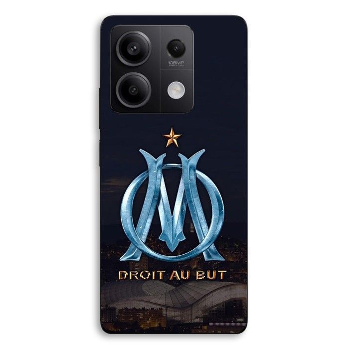 Coque Pour Xiaomi Redmi Note 13 5G OM logo bleu et dorée stade Maniacase