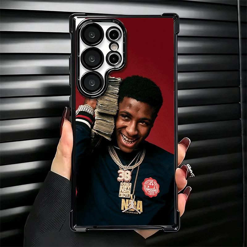 Rapper YoungBoy Plating Phone Case For Samsung Galaxy S24 S25 FE S26 Edge S23 Ultra S22 S21 Plus S20 Anti-Fall Airabag Cover