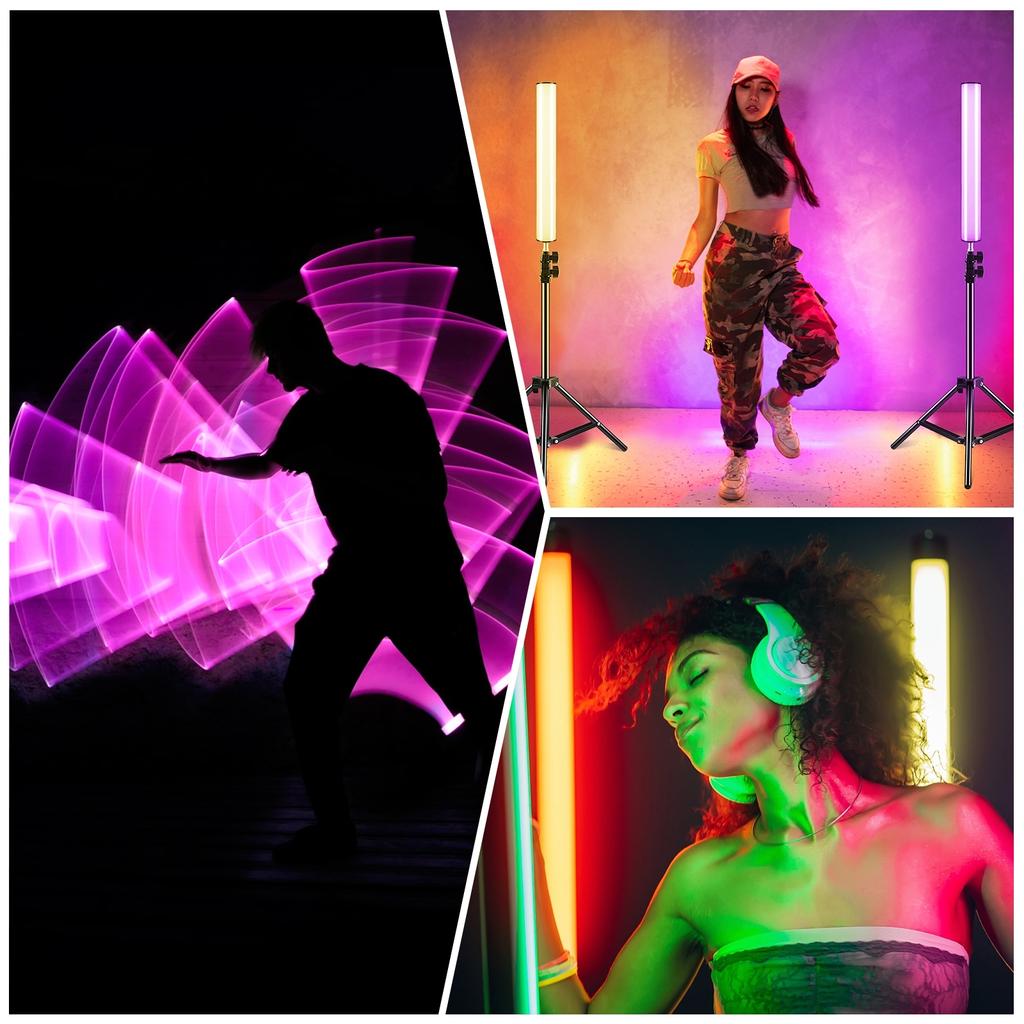 PULUZ PU4139 32cm/12.6in Portable RGB Light Stick Magnetic LED Tube Light Wand 10W Photography Fill