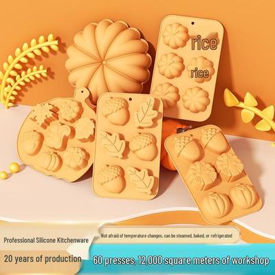 Силиконовая форма для тыквы на Праздник урожая для торта, мыла и выпечки - Хэллоуин Хит продаж