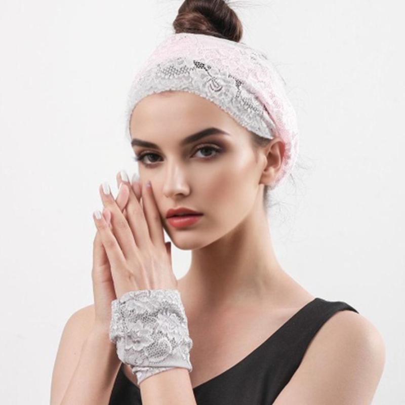 Women Embroidery Pattern Anti-UV Multiple Colors Outdoor Sunscreen Mask Summer Neck Flap Cover Breathable Lace Cycling Accessories