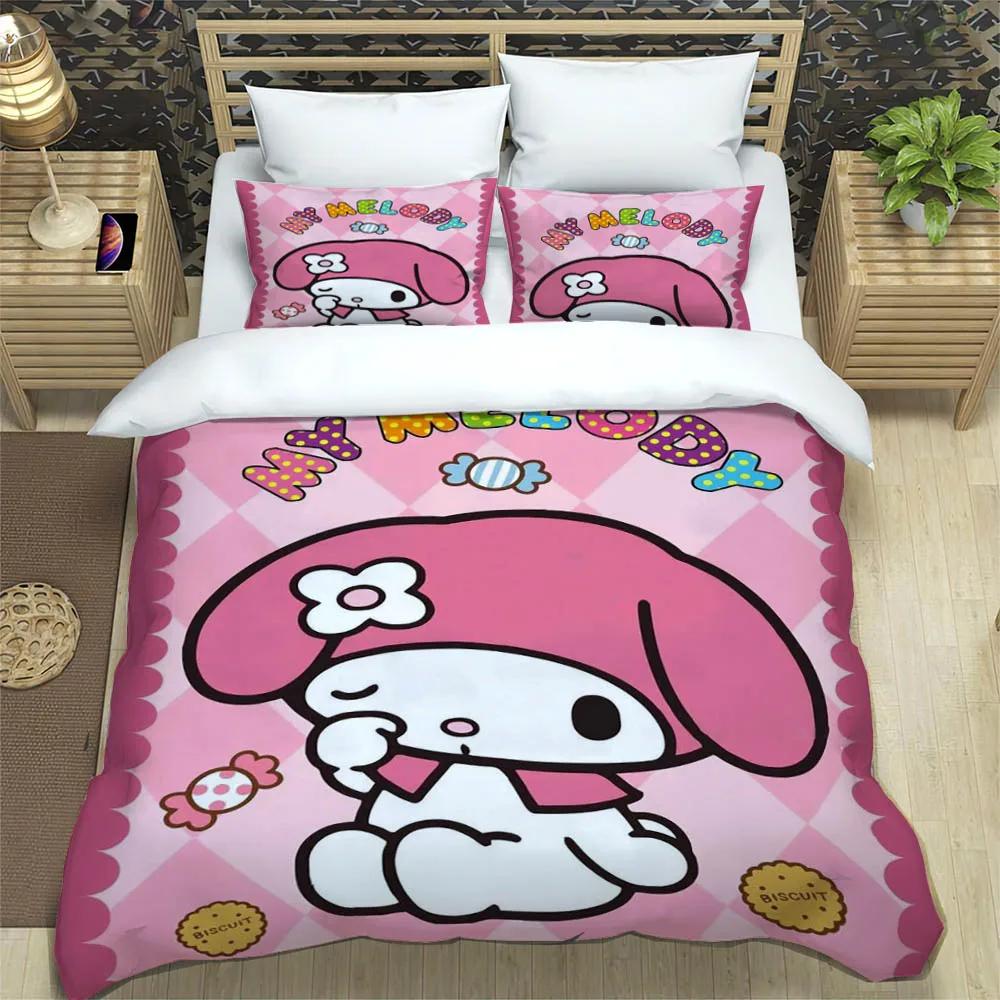 Милый комплект постельного белья My Melody изысканная наволочка Детский пододеяльник комплект одеяла постельное белье роскошный подарок на день рождения