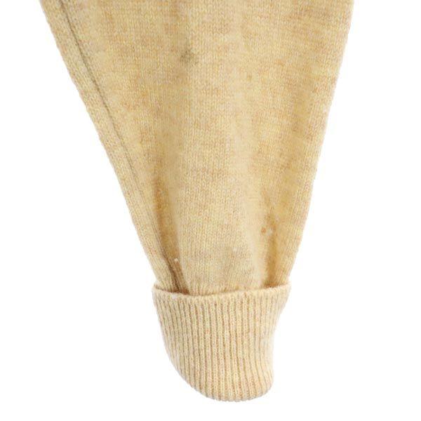 Lacoste Винтажный шерстяной трикотаж 70-х годов с длинным рукавом и V-образным вырезом, 3 бежевых свитера, мужской, б/у